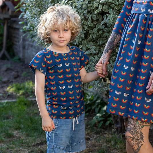 Boob Over the Rainbow Kids top