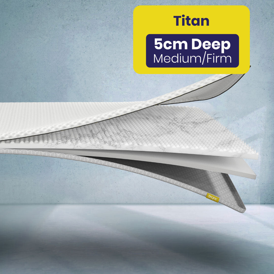 Brightr®  Titan 2 in 1 Mattress Topper  - Medium/Firm