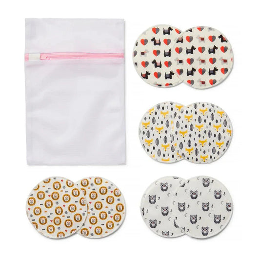 Designer Bundle - 8 organic washable breast pads