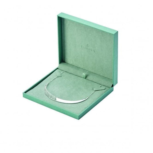 Elements Silver Ruffle Design Rose Gold Plate Plain Silver Necklace N4173