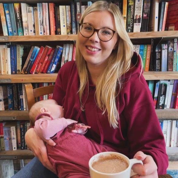 Fleece Lined Burgundy Breastfeeding Hoodie Pre