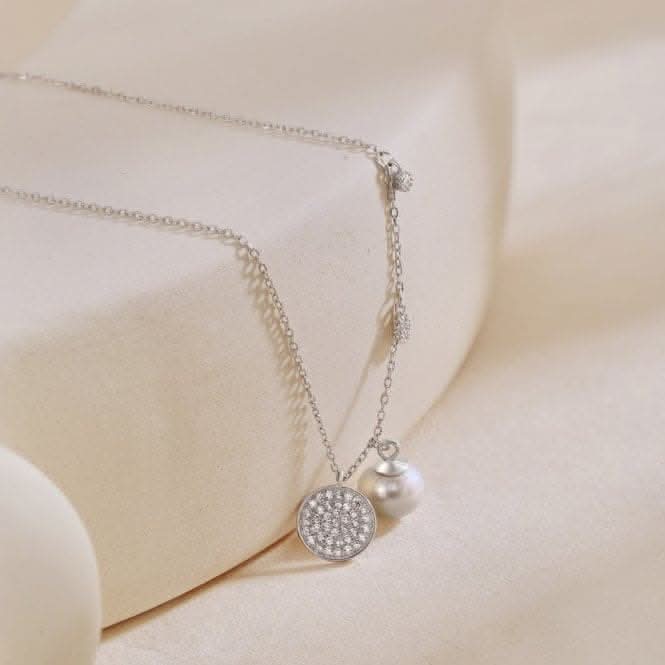 Fresh Water Pearl Disc Necklace ERLN018