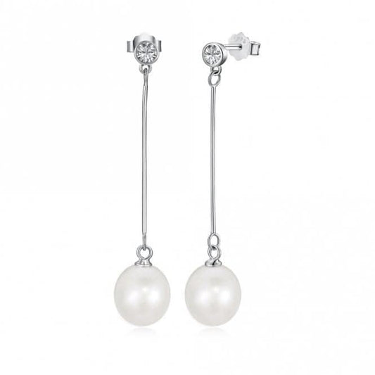 Fresh Water Pearl Long Dropper Earrings ERLE027