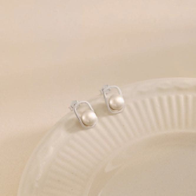 Fresh Water Pearl Oblong Set Earrings ERLE031