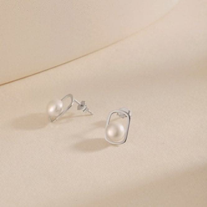 Fresh Water Pearl Oblong Set Earrings ERLE031