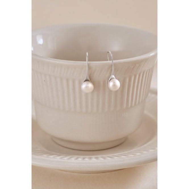 Fresh Water Pearl Rigid Dropper Earrings ERLE019
