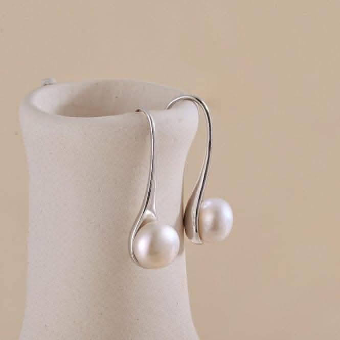 Fresh Water Pearl Rigid Dropper Earrings ERLE019