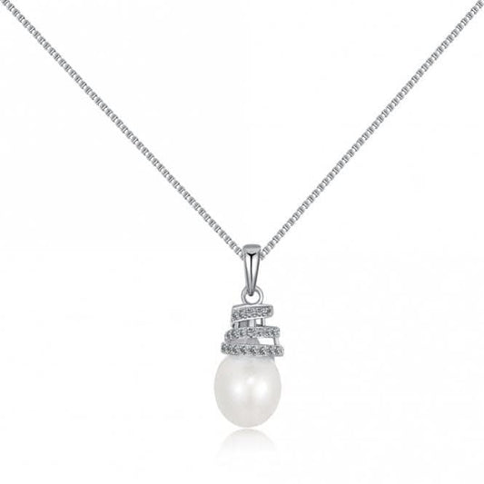 Fresh Water Pearl Twirl Necklace ERLN019