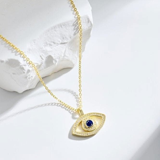 Gold Plated Evil Eye Necklace ERLN013