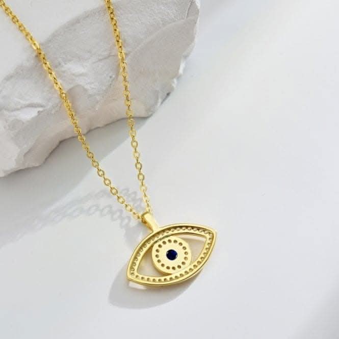 Gold Plated Evil Eye Necklace ERLN013