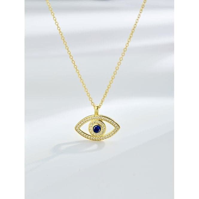 Gold Plated Evil Eye Necklace ERLN013