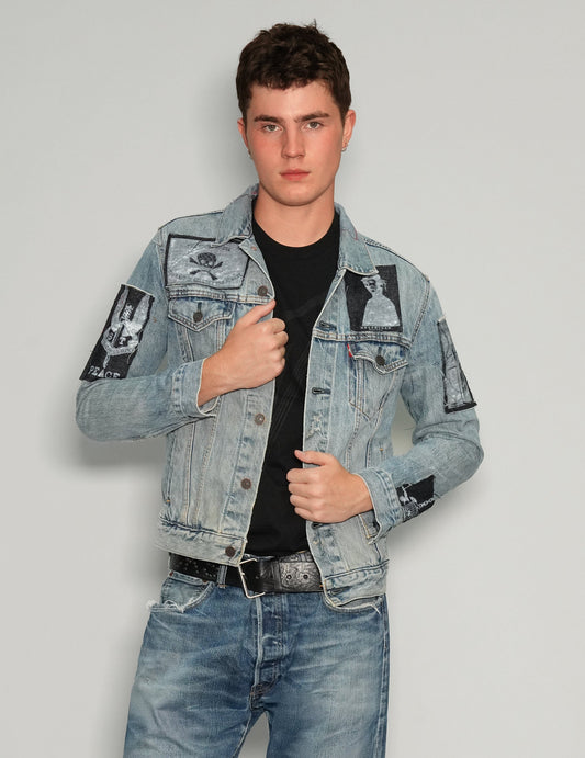 Vintage Patched Denim Jacket