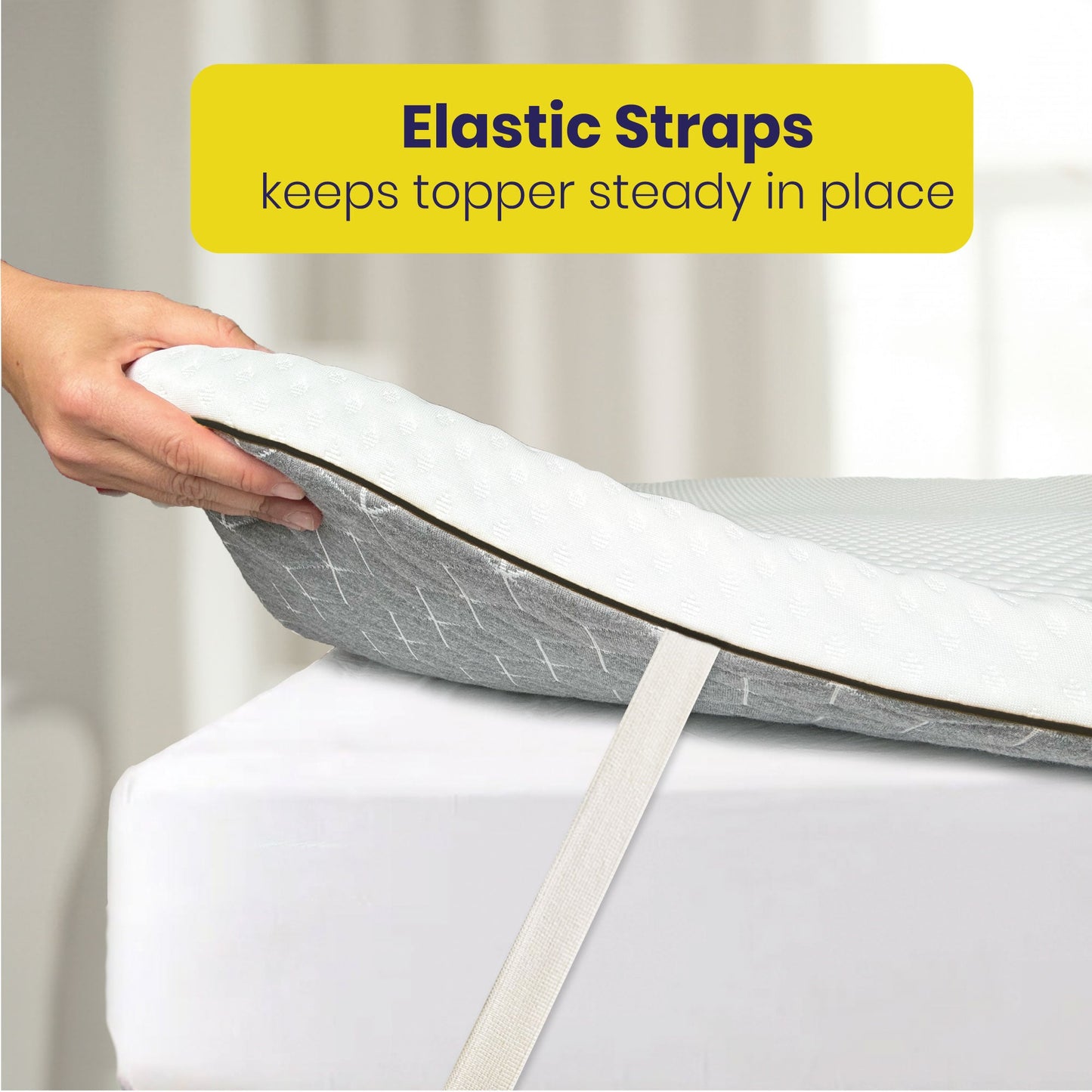 Brightr®  Orthopedic Firm/Hard Mattress Topper for Back Pains