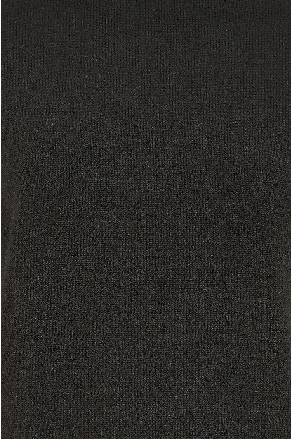 Mela Black Pearl Detail High Neck Jumper