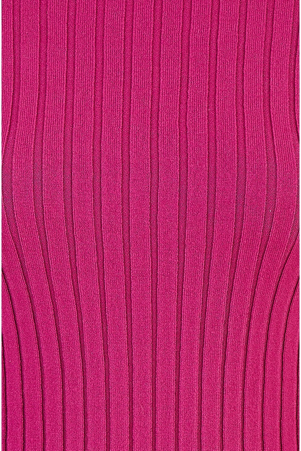 Mela Pink Ribbed Knit Roll Neck Jumper