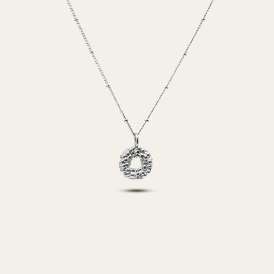 Mini Silver Barnacle Necklace