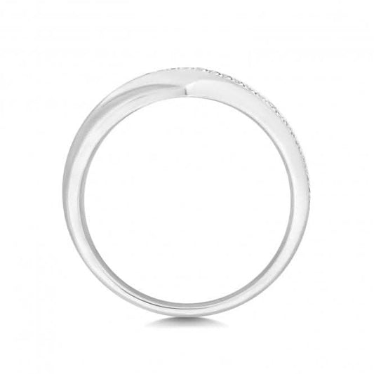 Wedding Band Platinum Crossover Band Ring  WP241/I