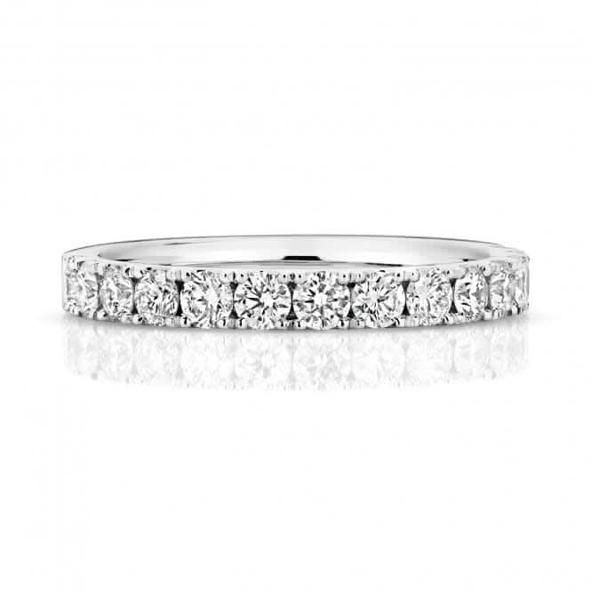 Wedding Band Platinum Diamond Half Eternity Ring WP269/I