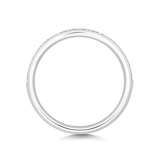 Wedding Band Platinum Diamond  Wave  Ring  WP248/I