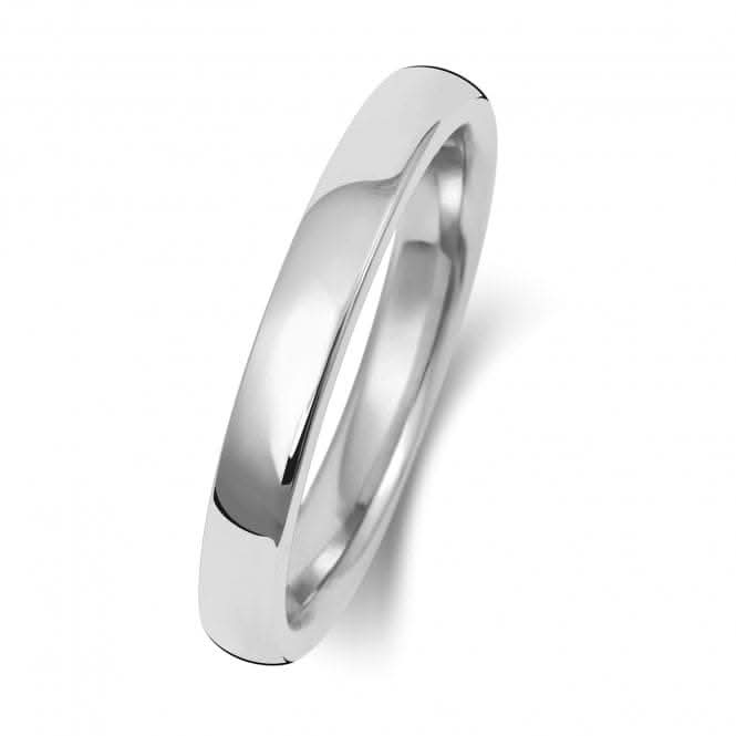 Wedding Band Platinum Soft Court 2.5mm-1.7 Wedding  Ring WP132H