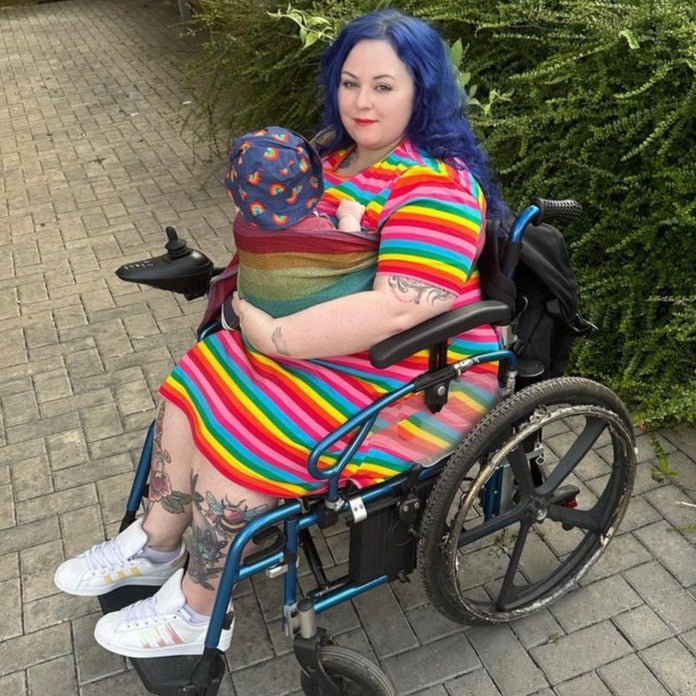 Rainbow Breastfeeding Skater Dress