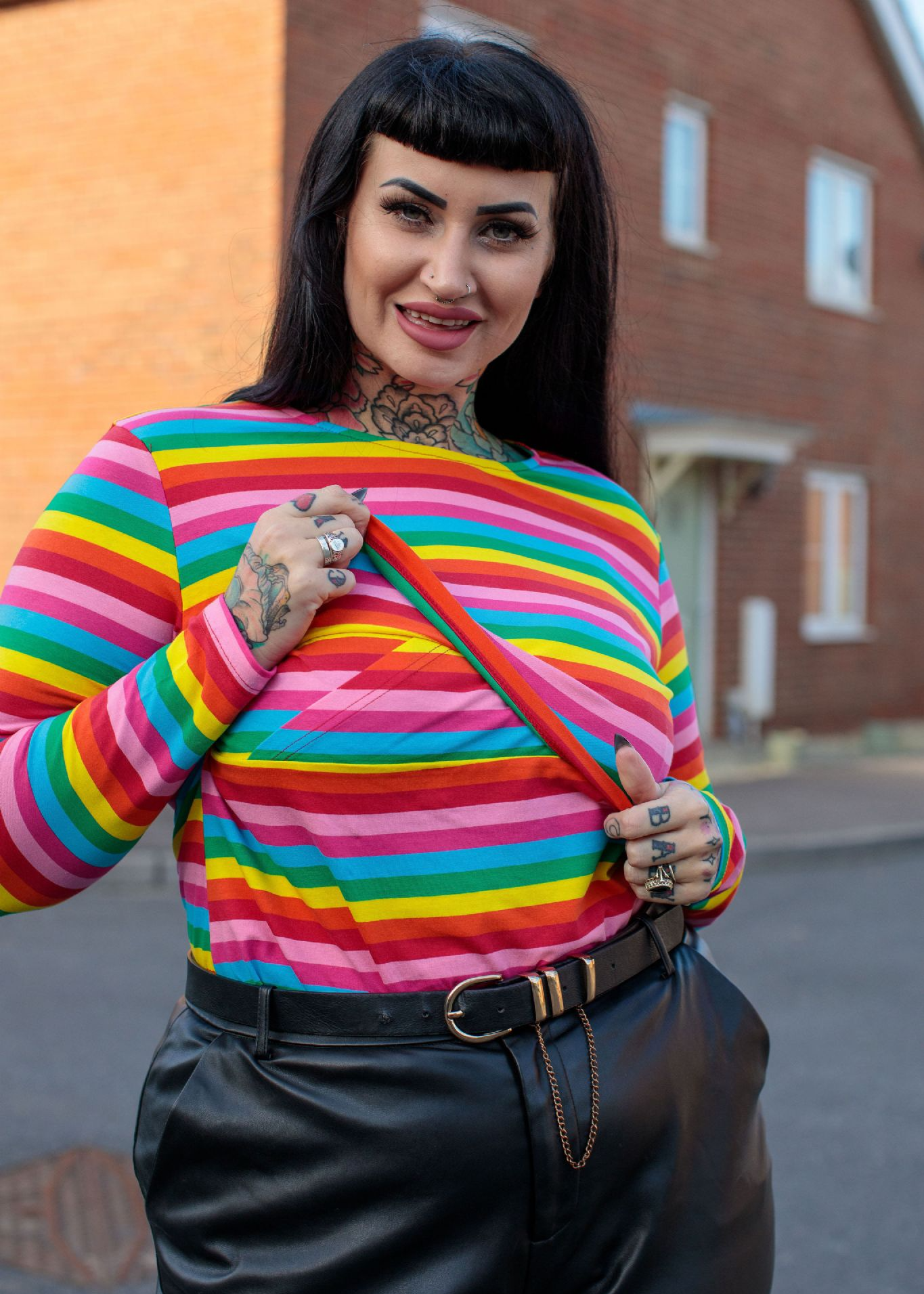Roxy Rainbow Breastfeeding Top