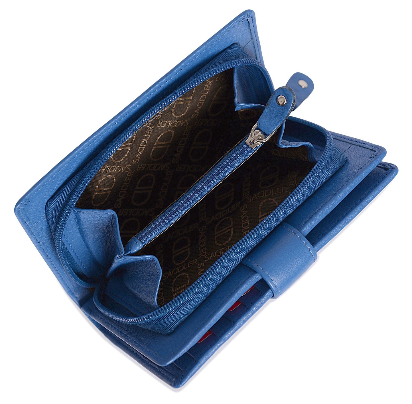 Mid-Size Leather Purse Wallet  "Holly" – Handmade by Saddler | RFID Protected & Gift Boxed