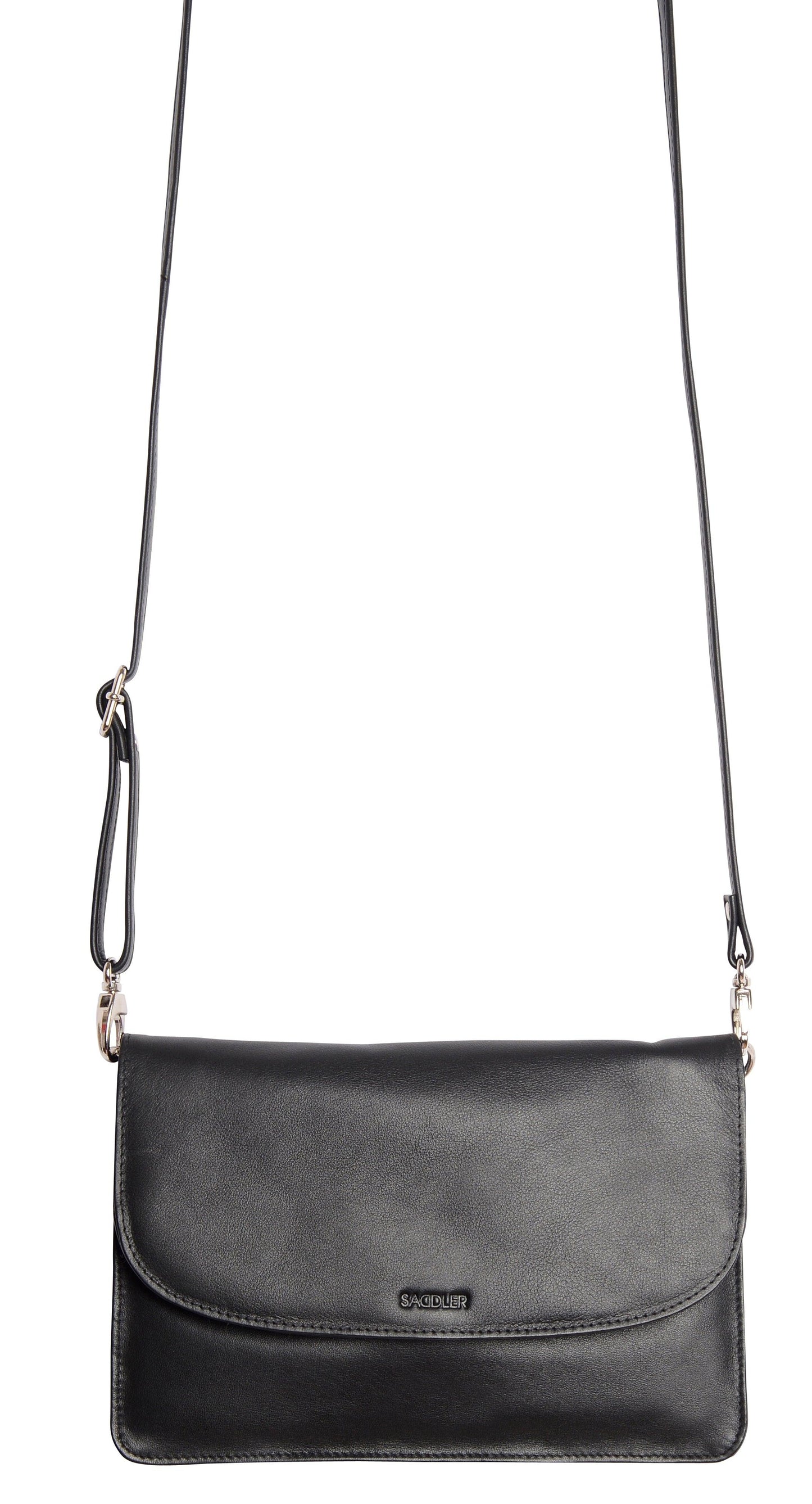 SADDLER Olivia 3-Section Leather Crossbody Bag & Clutch – Compact & Stylish - Gift Boxed