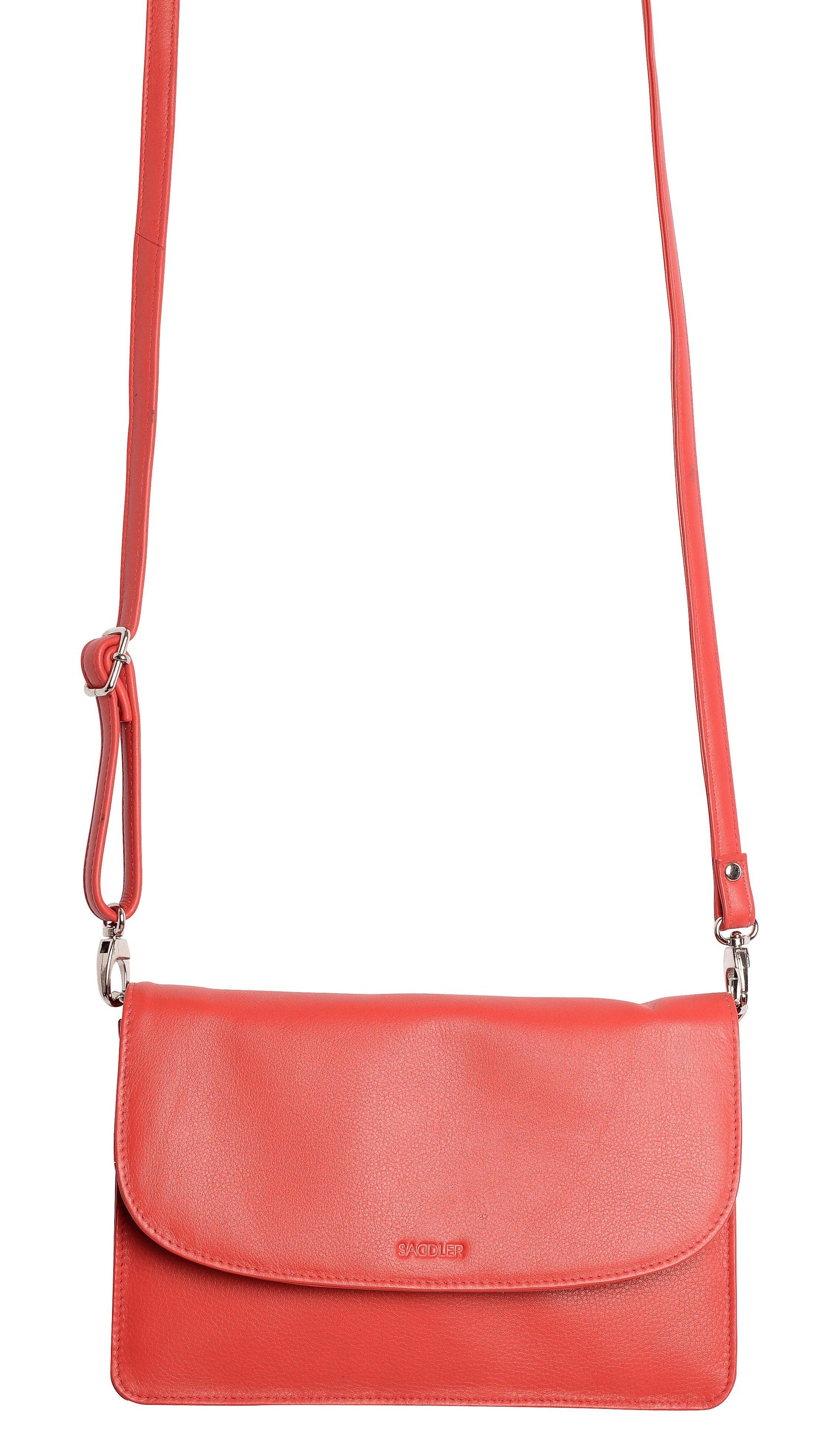 SADDLER Olivia 3-Section Leather Crossbody Bag & Clutch – Compact & Stylish - Gift Boxed