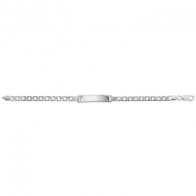 Acotis Silver Baby Double Curb ID Bracelet G2102