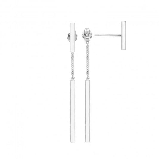 Acotis Silver Bar Drop Earrings G51240
