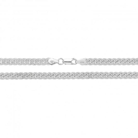 Acotis Silver Close Curb Chain G1133