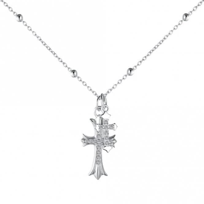 Silver Cross Necklace ERLN022