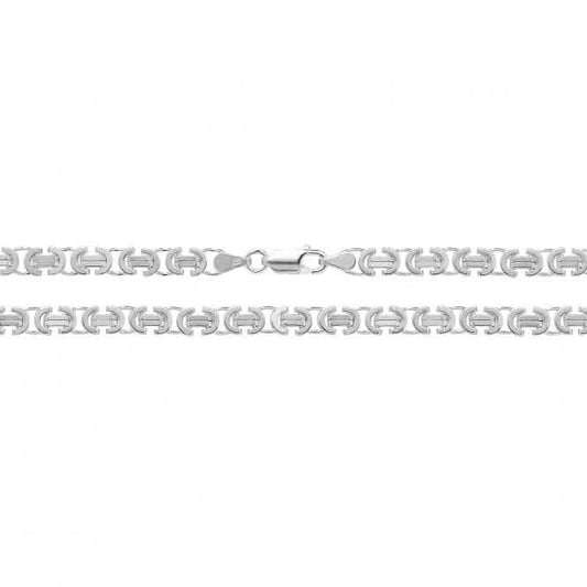 Acotis Silver Chain Flat Byzantine G1012