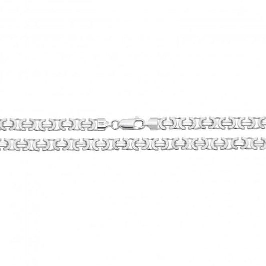 Acotis Silver Chain Flat Byzantine G1036