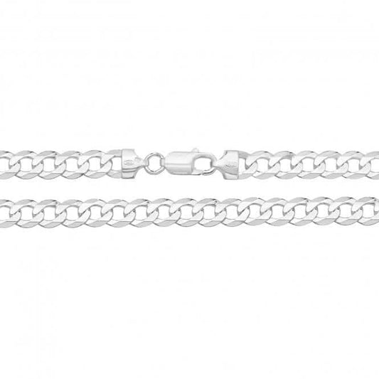 Acotis Silver Chain Flat Curb G1070