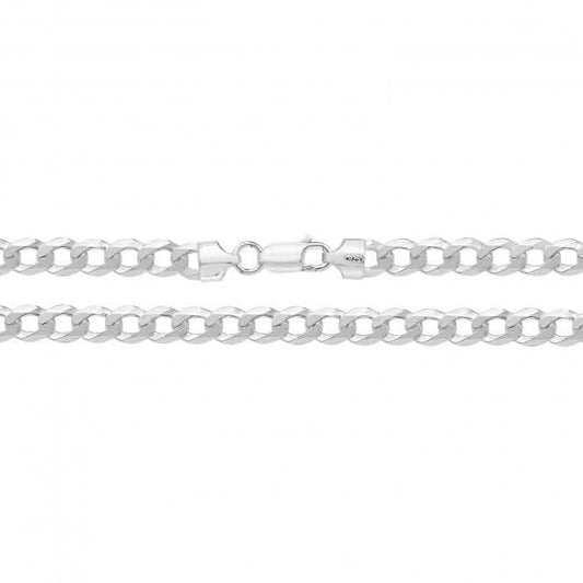 Acotis Silver Chain Flat Curb G1163