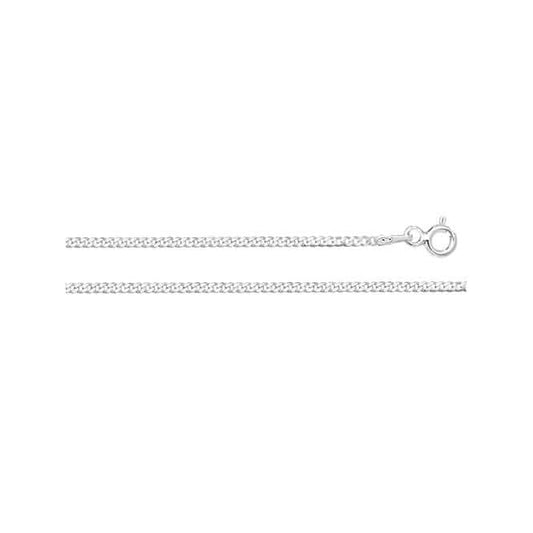 Acotis Silver Chain Flat Curb G1325