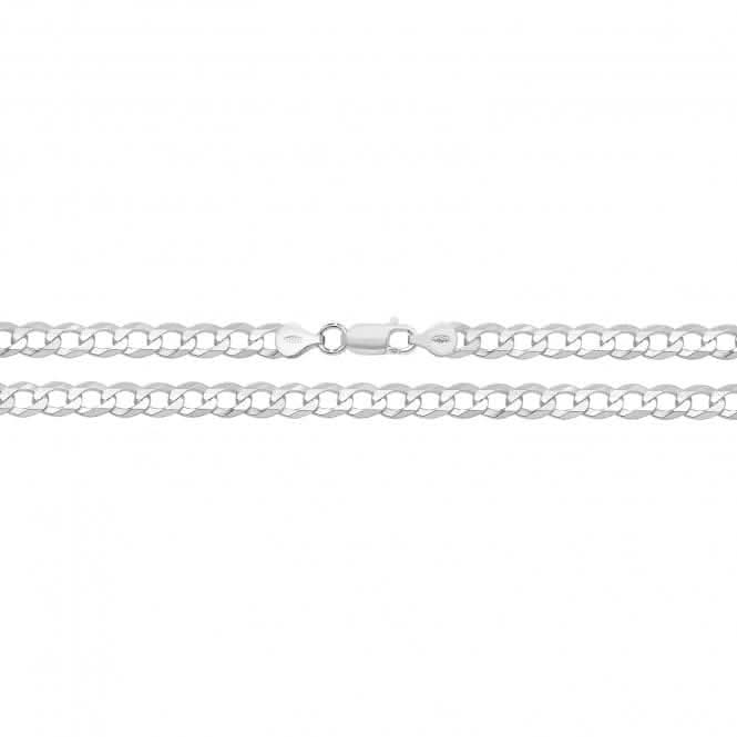 Acotis Silver Chain Flat Open Curb G1147