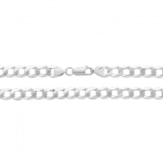 Acotis Silver Chain Flat Open Curb G1156