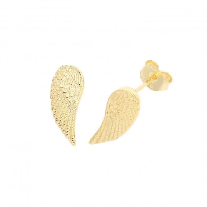Acotis Silver Wings Studs Gold Plated Angel G51268GP