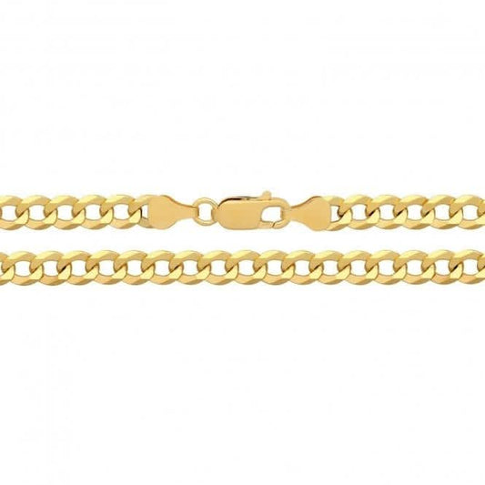 Acotis Silver Flat Curb Gold Plated G1402GP