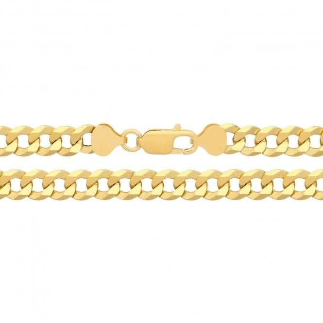 Acotis Silver Flat Curb Gold Plated G1403GP