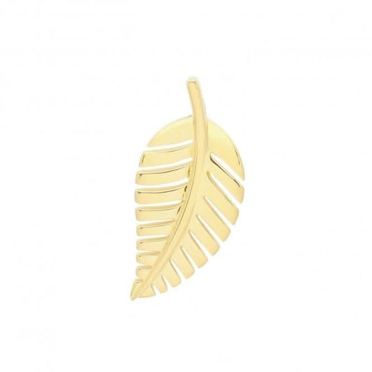Acotis Silver Pendant Gold Plated Leaf G61074GP