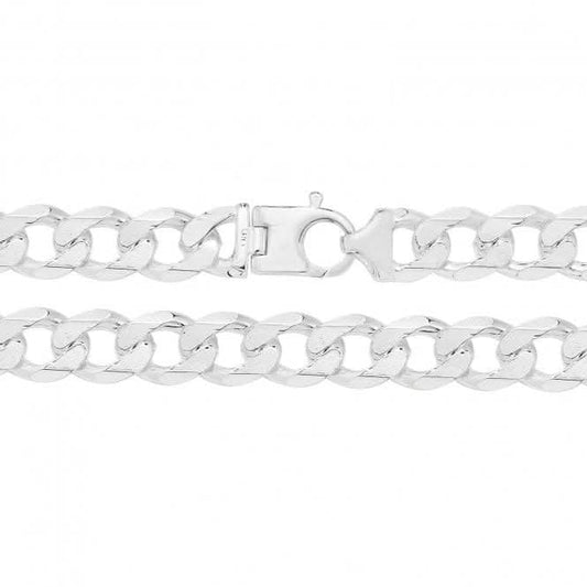 Acotis Silver Chain Heavy D/Cut Curb G1210