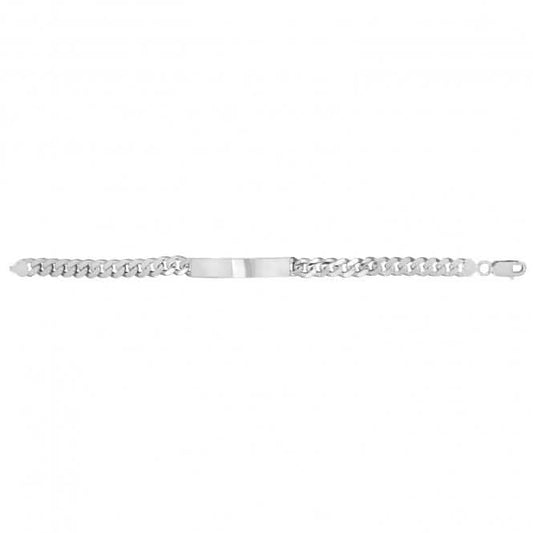 Acotis Silver Id Bracelet Men's Cuban G2677
