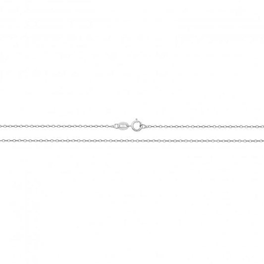 Acotis Silver Chain Oval Cable Rhodium Plated G1246