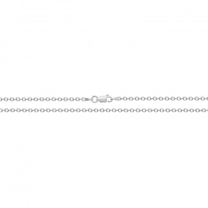Acotis Silver Chain Oval Cable Rhodium Plated G1248