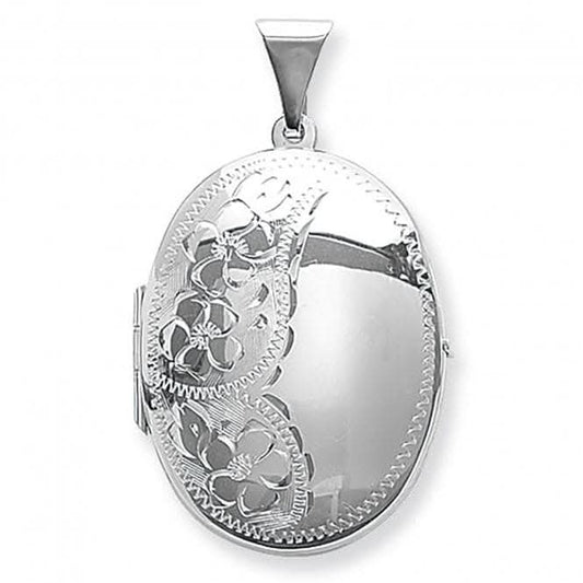 Acotis Silver Locket Oval G6613