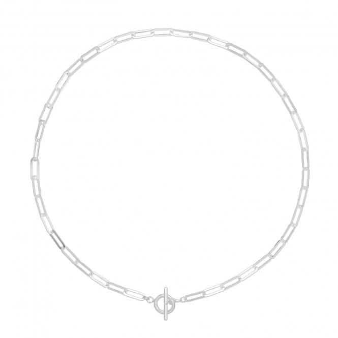 Acotis Silver Necklace Paper Clip G3385